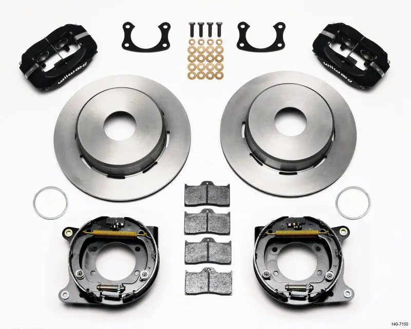 Wilwood Forged Dynalite P/S Park Brake Kit Big Ford New 2.50In Offset Currie Blank 1