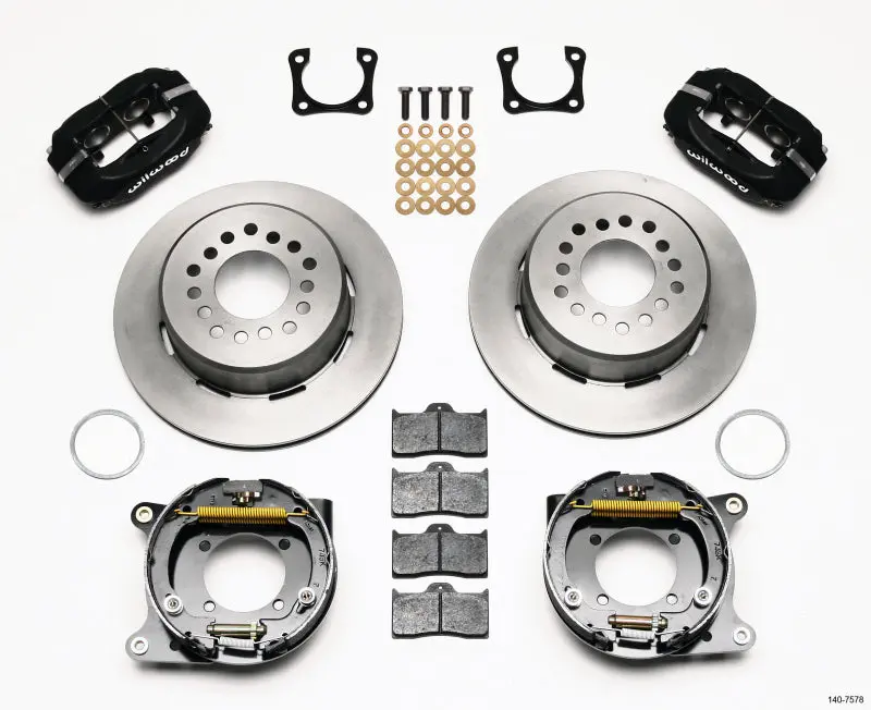Wilwood Forged Dynalite P/S Park Brake Kit Chevy 12 Bolt-Spec 3.15In Bearing 1