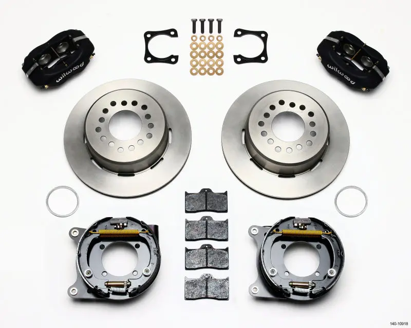 Wilwood Forged Dynalite P/S Park Brake Kit Chevy 12 Bolt-Spec 3.15In Bearing Staggered Mt 1