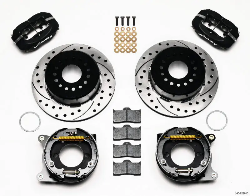 Wilwood Forged Dynalite P/S Park Brake Kit Drilled 2005-2014 Mustang 1