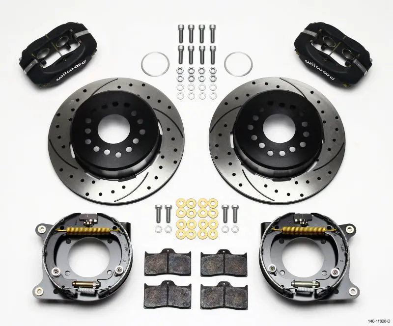 Wilwood Forged Dynalite P/S Park Brake Kit Drilled Impala 59-64 / Corvette 57-62 1