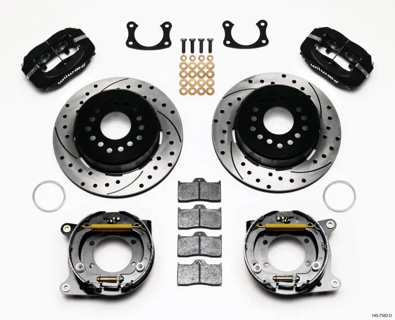Wilwood Forged Dynalite P/S Park Brake Kit Drilled New Big Ford 2.36In Offset 1