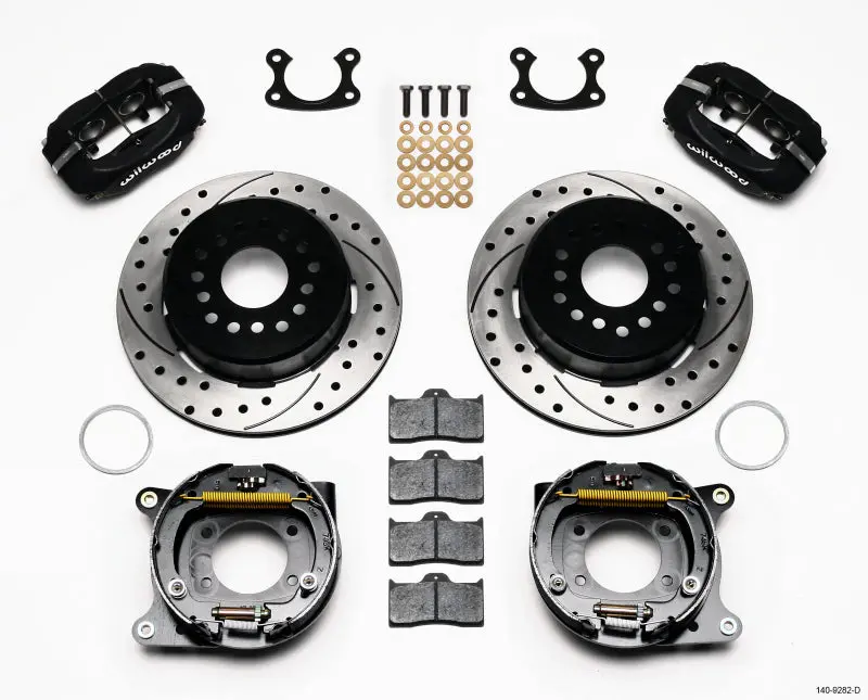 Wilwood Forged Dynalite P/S Park Brake Kit Drilled Small Ford 2.50In Offset 1