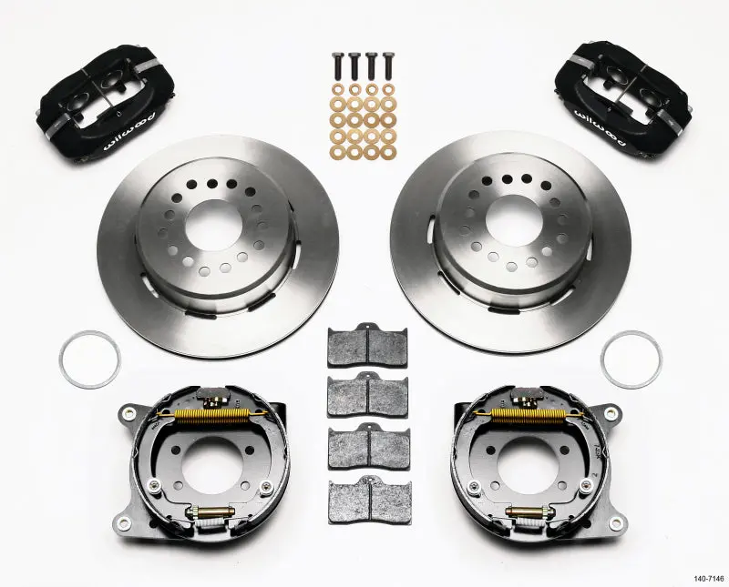 Wilwood Forged Dynalite P/S Park Brake Kit Ford 8.8 W/2.5In Offset-5 Lug 1