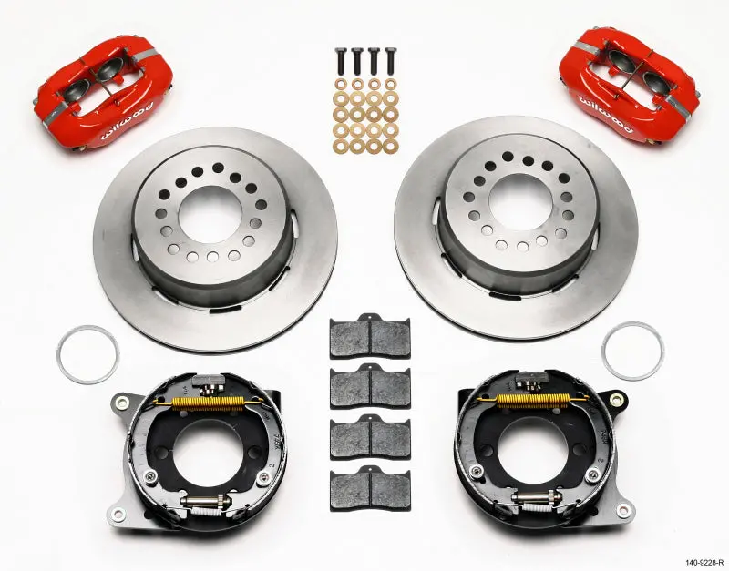 Wilwood Forged Dynalite P/S Park Brake Kit-Red 2005-2014 Mustang 1