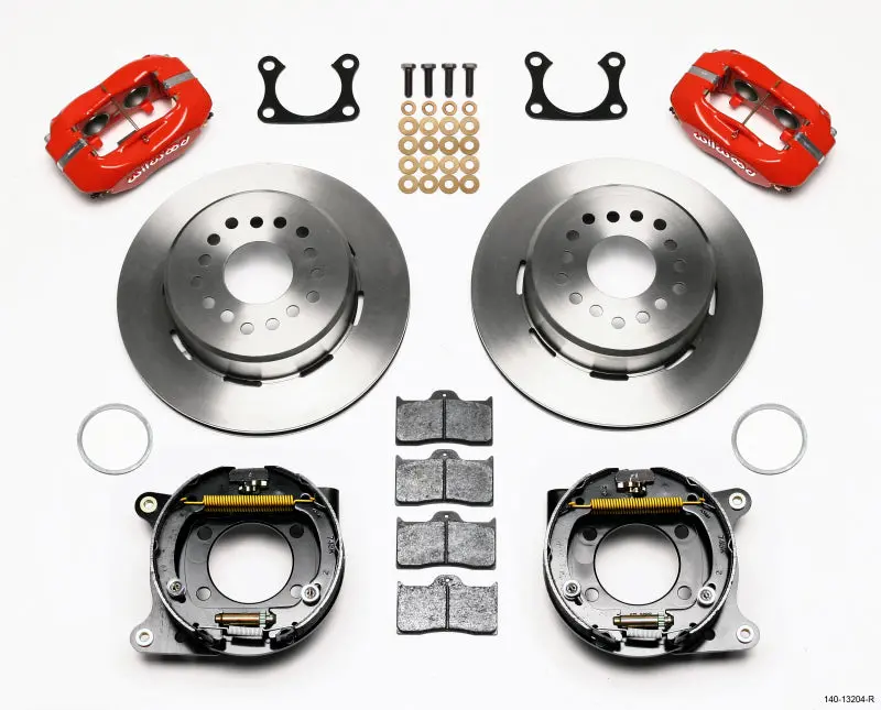 Wilwood Forged Dynalite P/S Park Brake Kit Red Big Ford 2.36In Offset 1