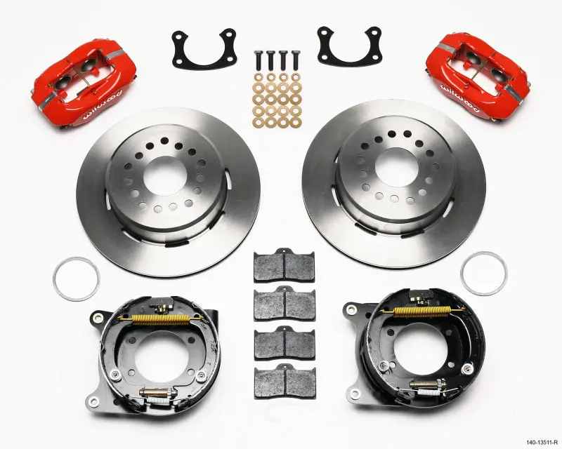 Wilwood Forged Dynalite P/S Park Brake Kit Red Bop Axle 2.75In Bearing 2.75 Offset 1