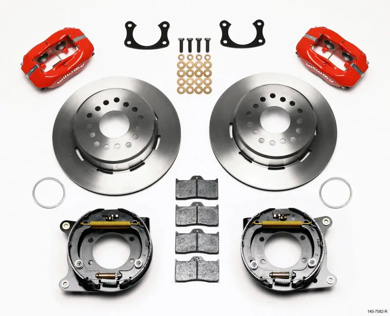 Wilwood Forged Dynalite P/S Park Brake Kit Red New Big Ford 2.36In Offset 1