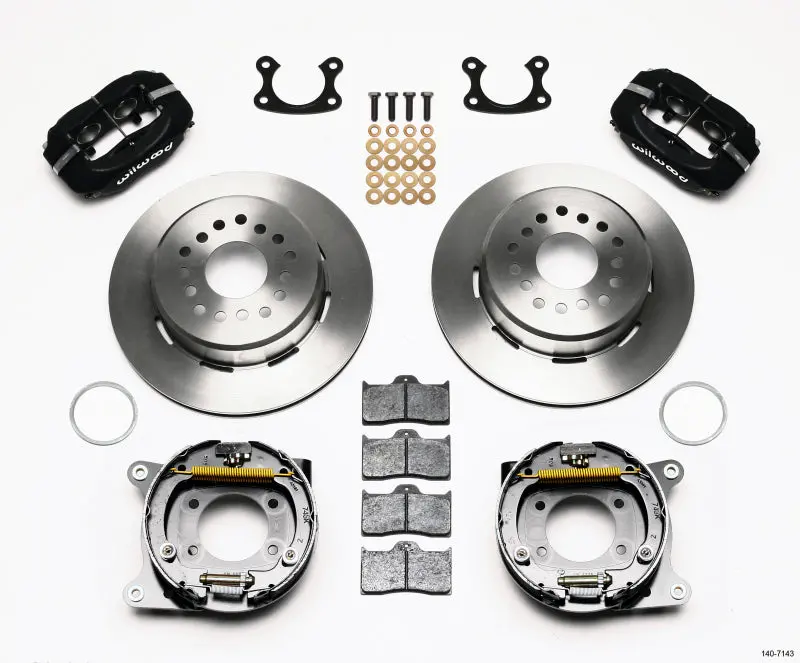 Wilwood Forged Dynalite P/S Park Brake Kit Small Ford 2.66In Offset 1