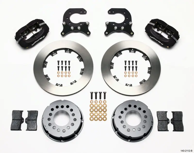 Wilwood Forged Dynalite P/S Rear Kit Chev 12 Bolt W C-Clips 1