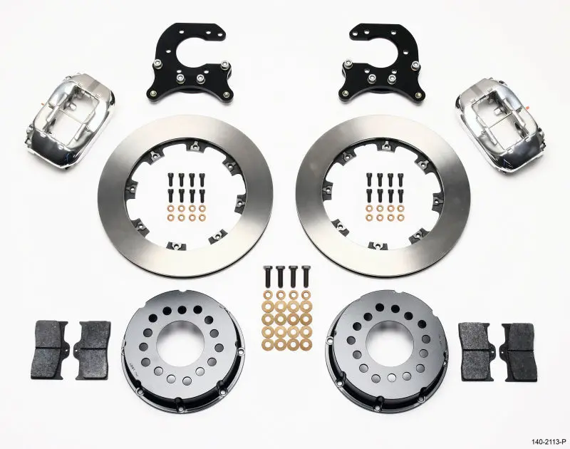 Wilwood Forged Dynalite P/S Rear Kit Polished Small Ford 2.66In Offset 1