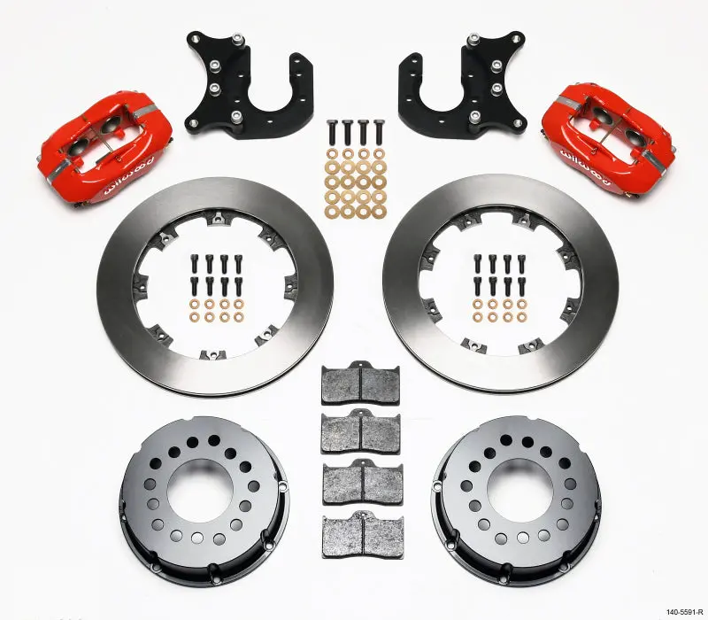 Wilwood Forged Dynalite P/S Rear Kit Red Mopar/Dana 2.36In Off W/Snap Ring Bearing 1