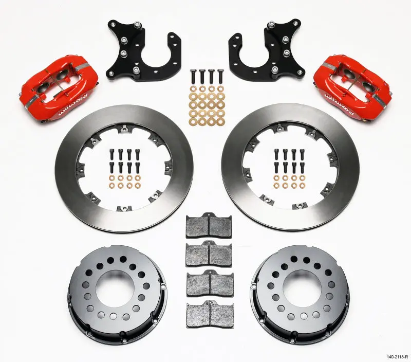 Wilwood Forged Dynalite P/S Rear Kit Red New Big Ford 2.50In Offset 1