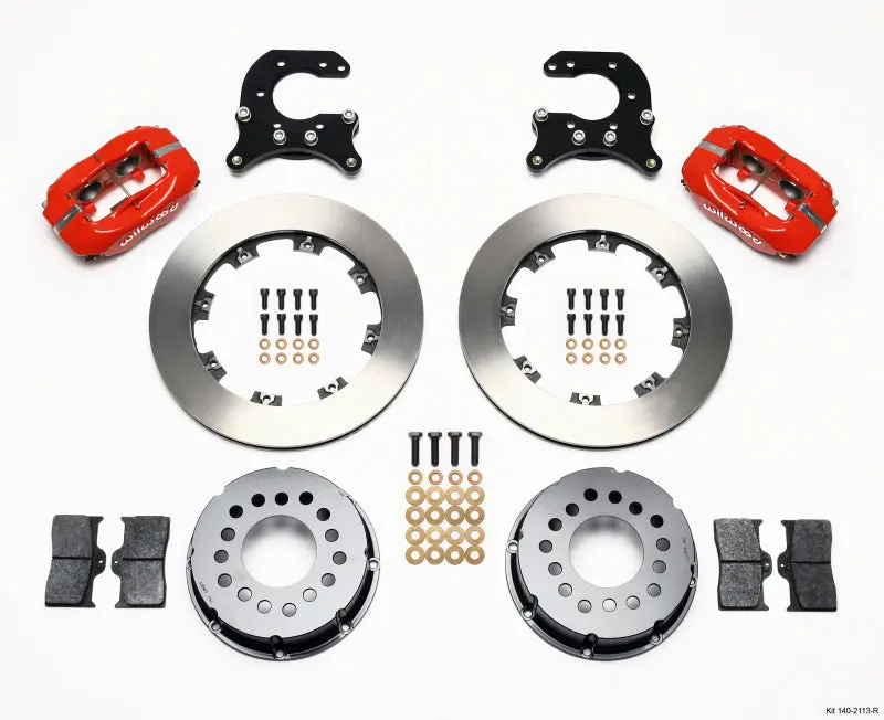 Wilwood Forged Dynalite P/S Rear Kit Red Small Ford 2.66In Offset 1