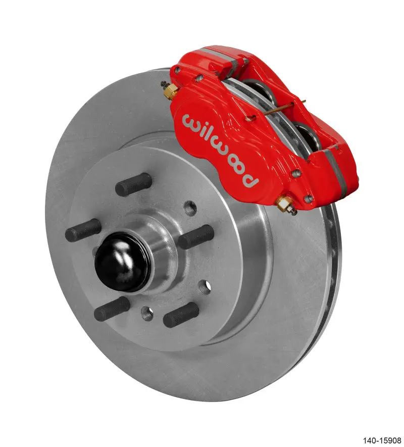 Wilwood Forged Dynalite Pro Front Kit 11.00In One Piece Hp Hub And Rotor - Red 1