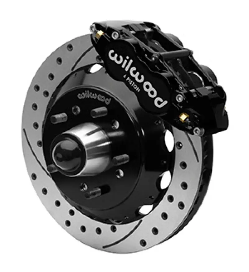 Wilwood Forged Narrow Superlite 6R Front Big Brake Kit 13.06In Drilled Rotors 88-98 C1500 - Black 1