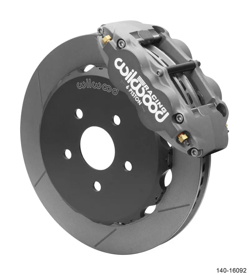 Wilwood Forged Narrow Superlite 6R Front Brake Kit (Race) 12.88In Slotted Rotor 06-15 Honda Civic Si 1