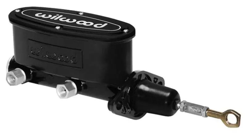 Wilwood High Volume Tandem M/C - 15/16In Bore Black-W/Pushrod - Early Mustang 1