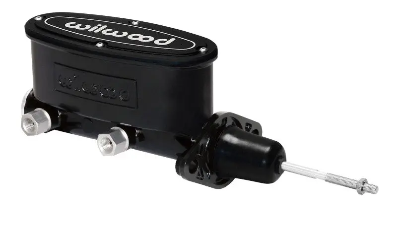 Wilwood High Volume Tandem Master Cylinder - 15/16In Bore Black-W/Pushrod 1