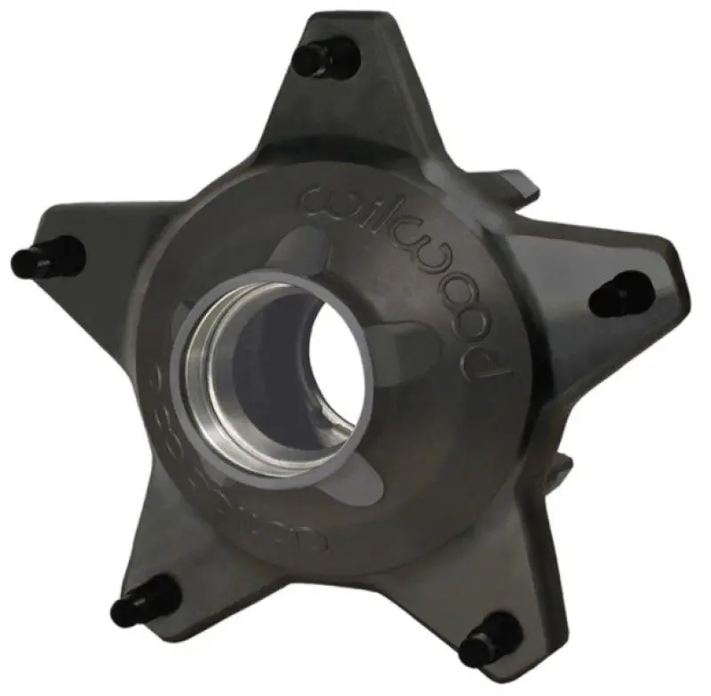 Wilwood Hub-Starlite 55 Front W/Cap Std. Offset 5/8 Studs-Drilled-Black 1