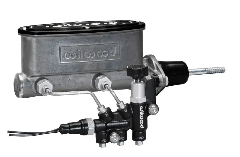 Wilwood Hv Tandem M/C Kit W L/H Bracket & Prop Valve - 15/16In Bore-W/Pushrod 1