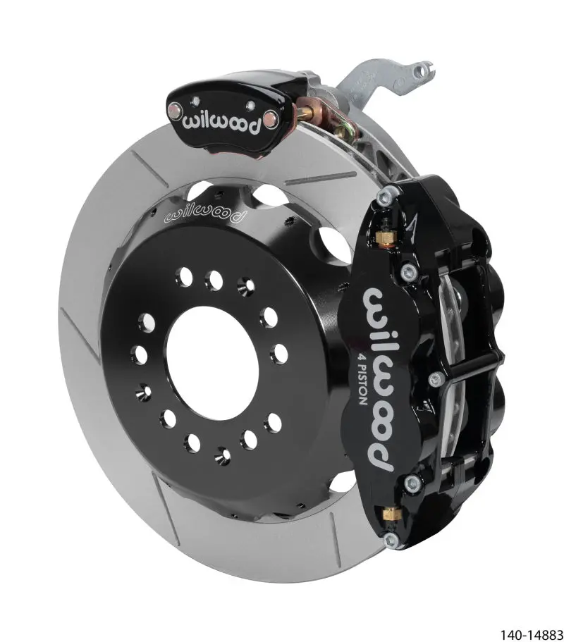 Wilwood Narrow Superlite 4R-Mc4 Black Rear Kit 12.88In Slotted Rotor 88-96 Chevy Corvette C4 1