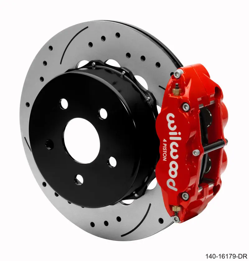 Wilwood Narrow Superlite 4R Rear Brake Kit 14.00In Red 2020-Up Jeep Jt W/ Lines 1