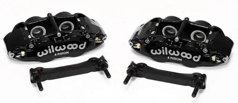 Wilwood Narrow Superlite 4R Rear Caliper & Bracket Kit - Black 97-13 C5/C6 Corvette W/ Oem Rotors 1