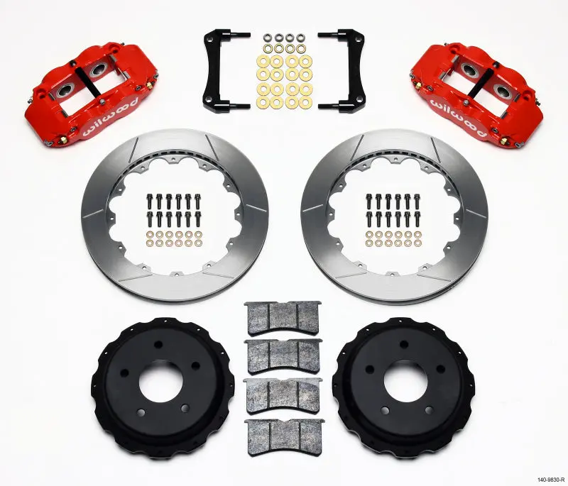 Wilwood Narrow Superlite 4R Rear Kit 12.88In Red 98-02 Camaro/Firebird 1