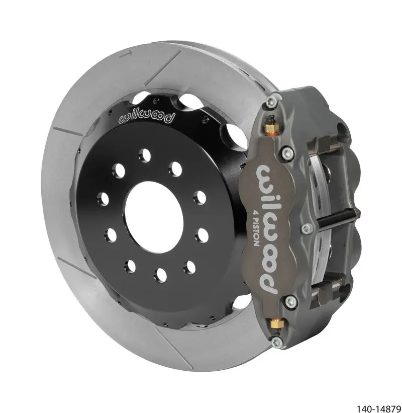 Wilwood Narrow Superlite 4R Rear Kit 12.88In Slotted Rotor Anodized 88-96 Chevy Corvette C4 1