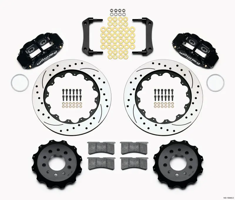 Wilwood Narrow Superlite 4R Rear Kit 14.00In Drilled Morrison Multilink Irs (2010-15 Camaro Based) 1