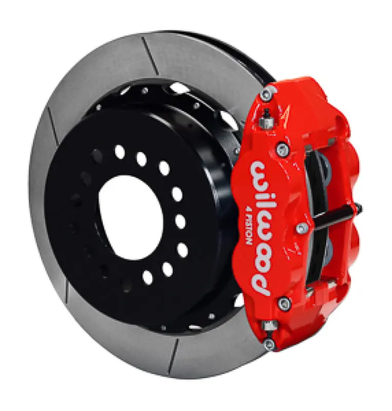 Wilwood Narrow Superlite 4R Rear Kit 14In Gt Vented Rotors Red G-Body W/ 2.62In Axle Offset 1
