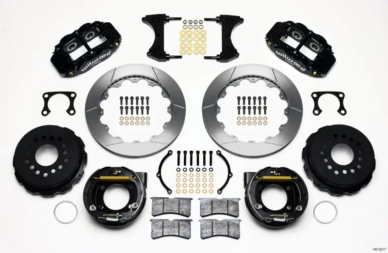Wilwood Narrow Superlite 4R Rear P-Brk Kit 12.88In Big Ford Old Style 2.36In Offset 1
