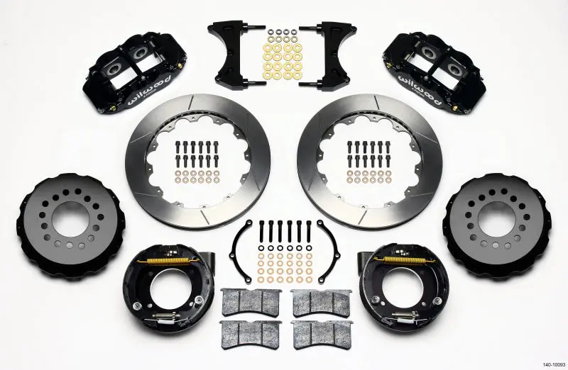 Wilwood Narrow Superlite 4R Rear P-Brk Kit 12.88In Chevy C-10 2.42 Offset 5-Lug 1