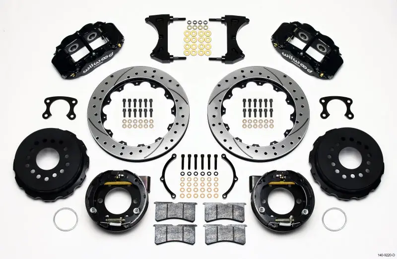 Wilwood Narrow Superlite 4R Rear P-Brk Kit 12.88In Drilled Small Ford 2.50In Offset 1