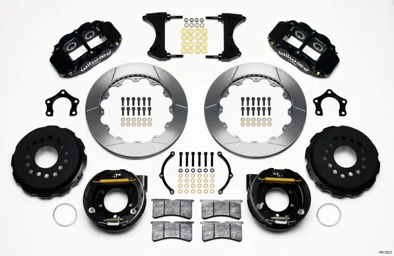 Wilwood Narrow Superlite 4R Rear P-Brk Kit 12.88In Ford 8.8 W/2.5In Offset-5 Lug 1