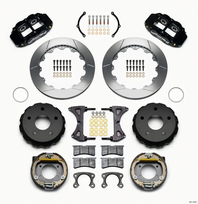 Wilwood Narrow Superlite 4R Rear P-Brk Kit 12.88In Small Ford 2.36In Off Bronco 5 X 5.50 1