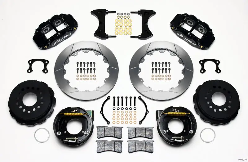 Wilwood Narrow Superlite 4R Rear P-Brk Kit 12.88In Small Ford 2.66In Offset 1