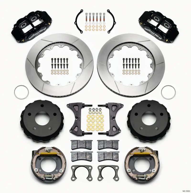 Wilwood Narrow Superlite 4R Rear P-Brk Kit 14.00In Small Ford 2.36In Off Bronco 5 X 5.50 1