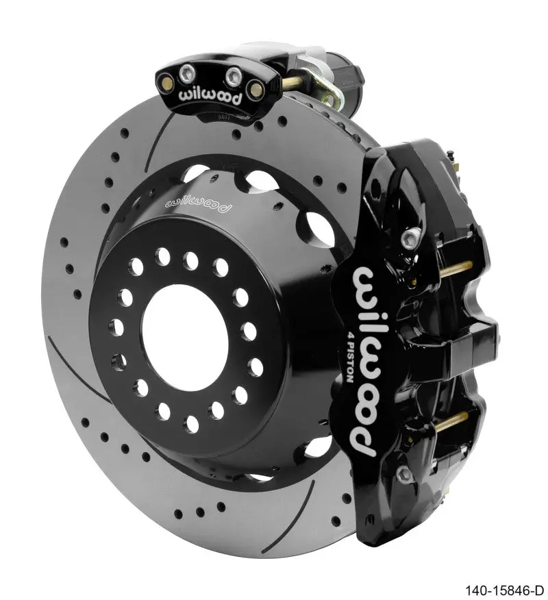 Wilwood Narrow Superlite 4R Rear P-Brk Kit Aero4 14In Rotor Big Ford New Style 2.5In Off - Srp 1