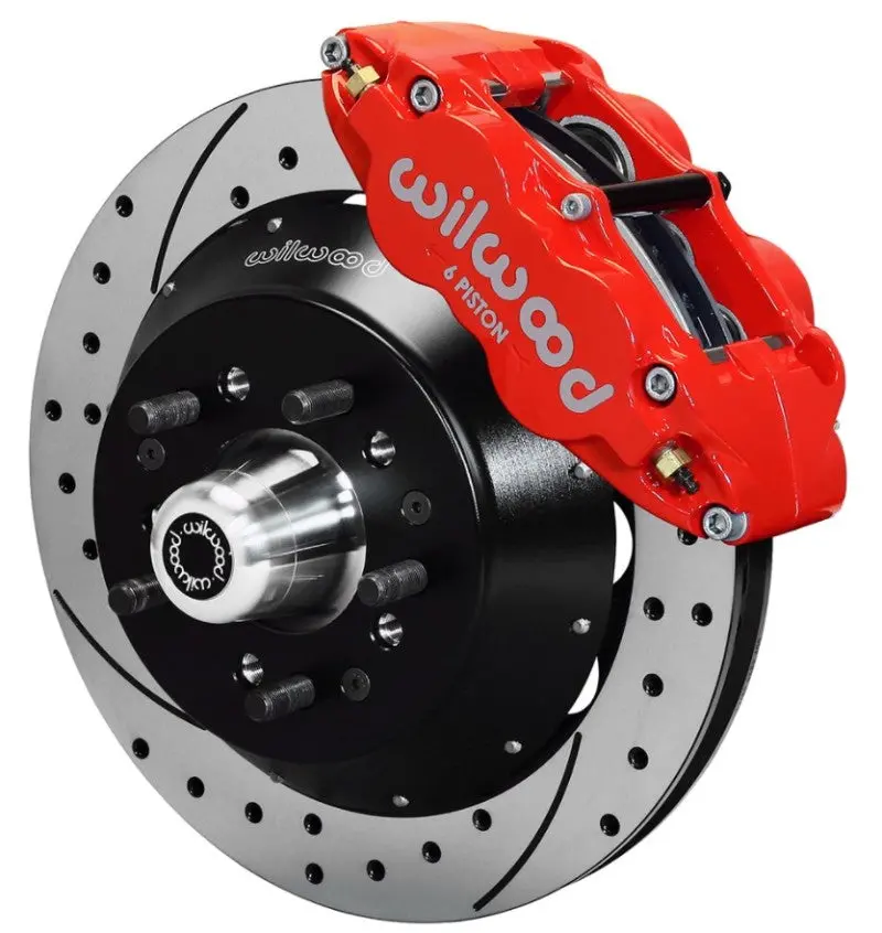 Wilwood Narrow Superlite 6R Dust-Seal Big Brake Front Brake Kit 14In. Drilled W/ Wilwood Pro Spindle 1