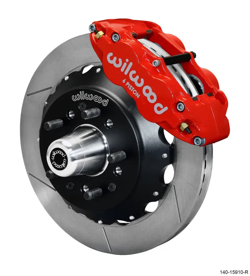 Wilwood Narrow Superlite 6R Front Big Brake Kit 12.88In Gt Competition Series Rotor - Red 1