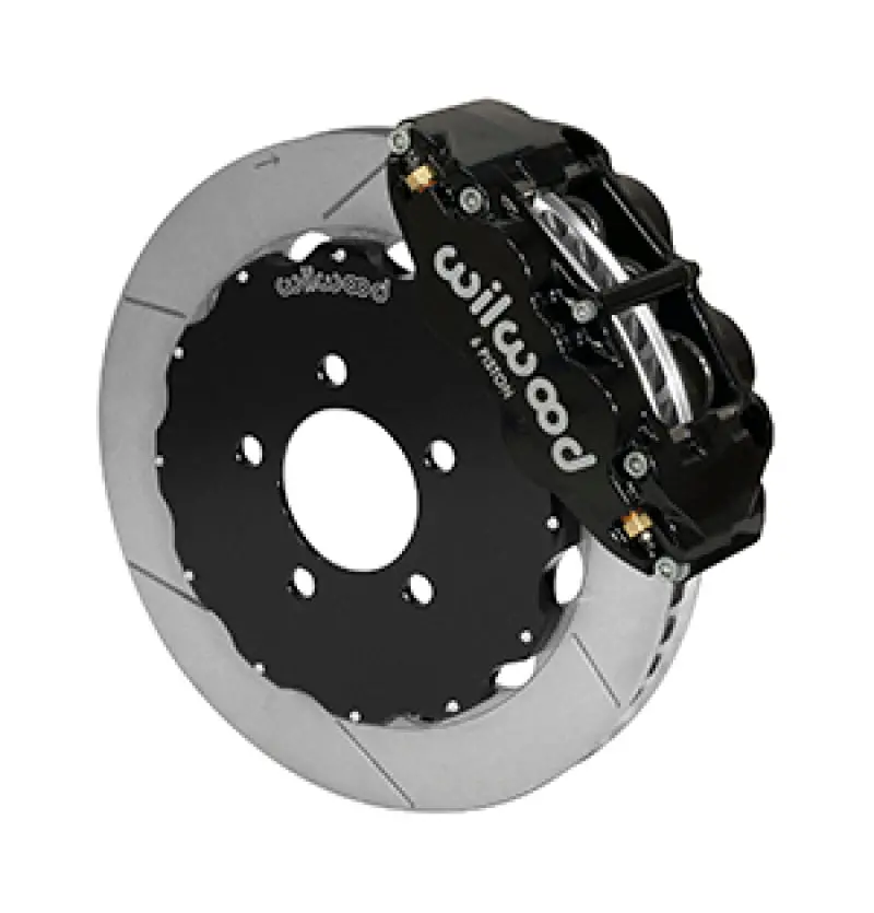 Wilwood Narrow Superlite 6R Front Big Brake Kit 12.88In Slotted Black 05-11 Ford Crown Victoria 1