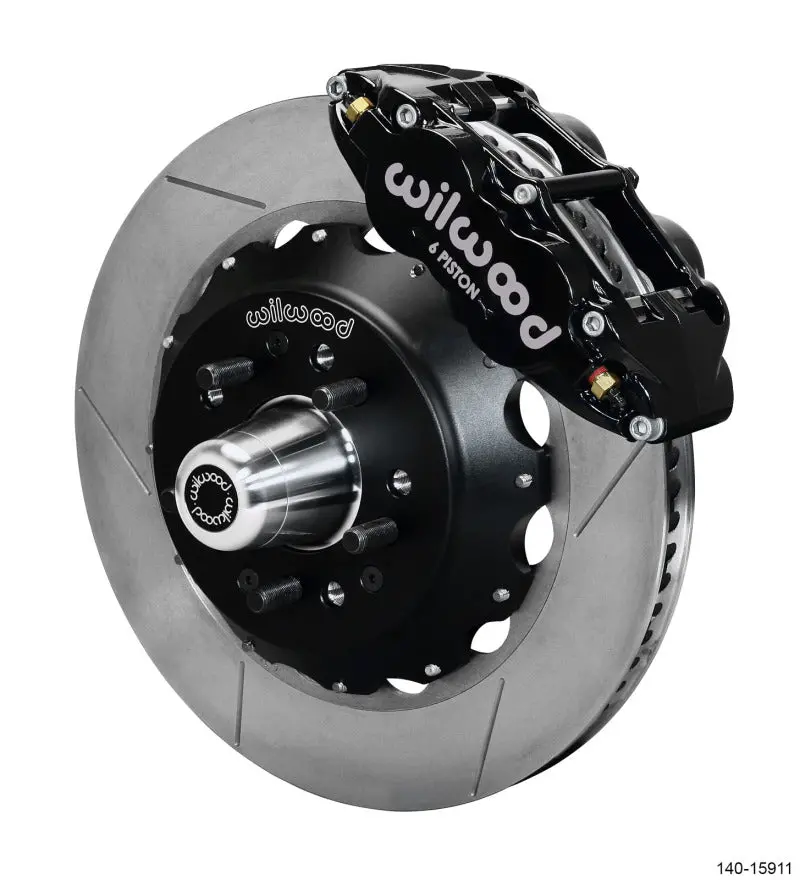 Wilwood Narrow Superlite 6R Front Big Brake Kit 14.00In Gt Competition Series Rotor - Black 1