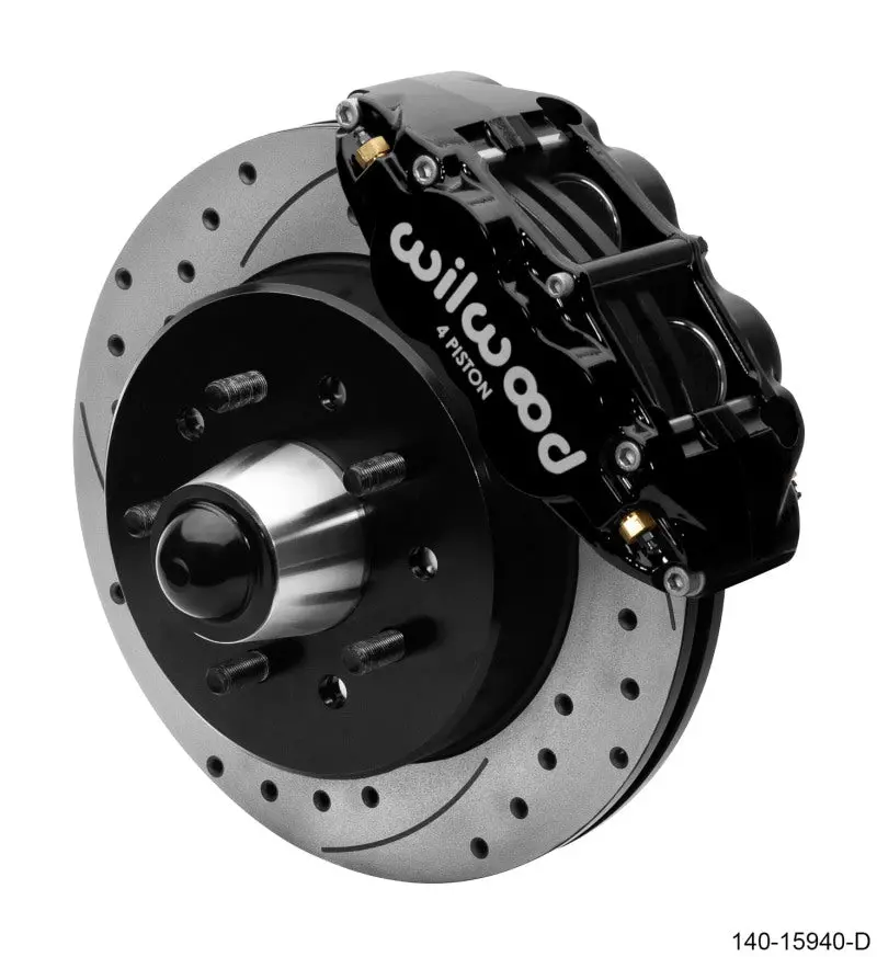 Wilwood Narrow Superlite 6R Front Hat Kit 12.19In 63-87 C10 Black 1