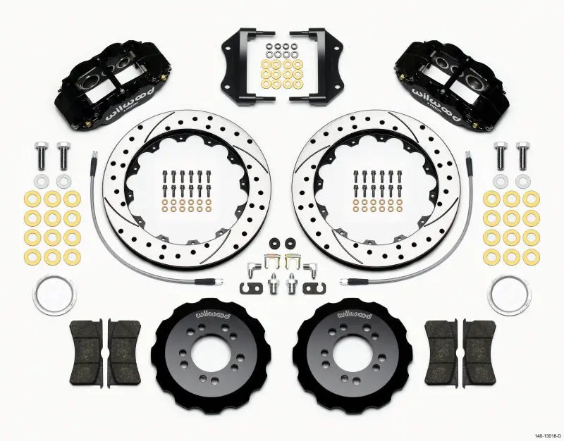 Wilwood Narrow Superlite 6R Front Hat Kit 12.88In Drilled 2013-Up Ford Focus St W/ Lines 1
