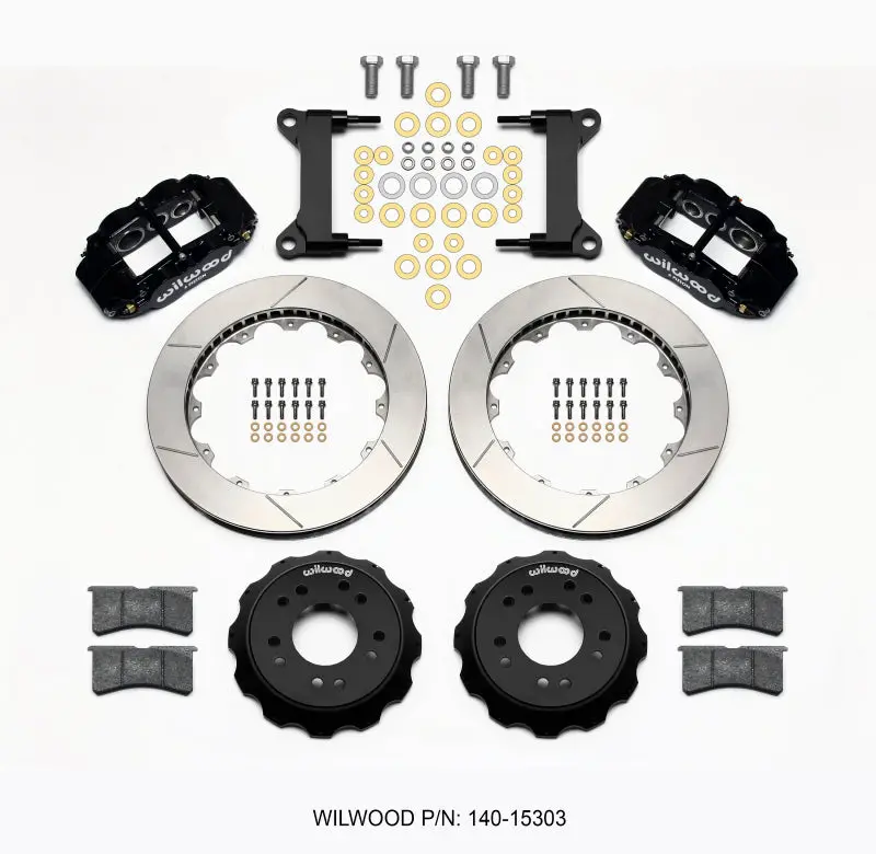 Wilwood Narrow Superlite 6R Front Hat Kit 13.06 63-87 C10 W/ Wilwood Pro Spindles 1