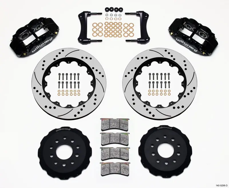 Wilwood Narrow Superlite 6R Front Hat Kit 14.00In Drilled 88-93 Corvette C4 1