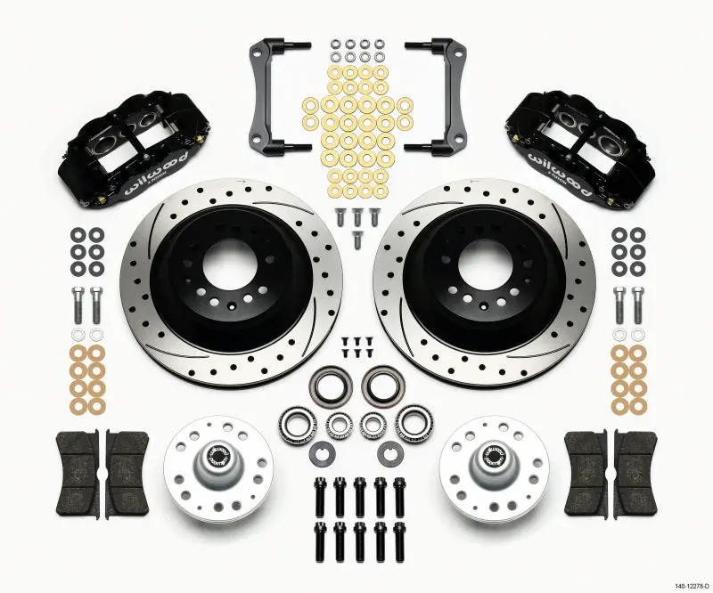 Wilwood Narrow Superlite 6R Front Hub & 1Pc Rtr Kit 12.88In Drilled 70-78 Camaro 1