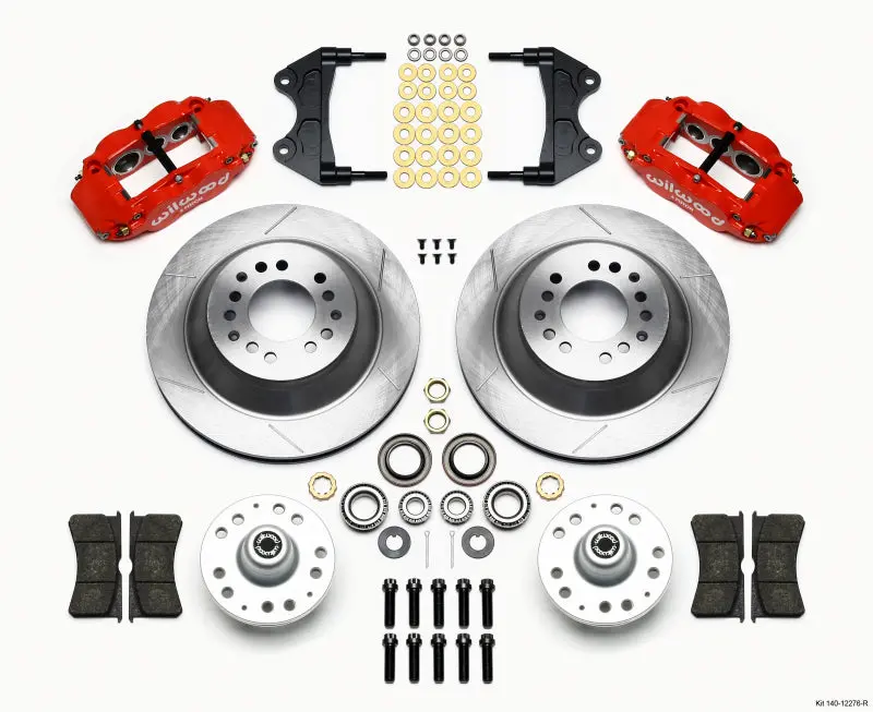 Wilwood Narrow Superlite 6R Front Hub & 1Pc Rtr Kit 12.88In-Red Wwe Prospindle 1